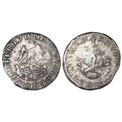 Tlalpujahua, Mexico (National Congress), 1 real, Ferdinand VII, 1813, NGC VF 25.