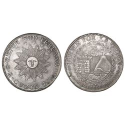 Cuzco, South Peru, 8 reales, 1838MS.