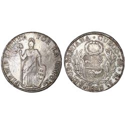 Cuzco, Peru, 8 reales, 1833BoAr.