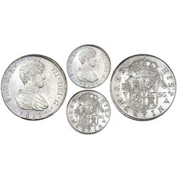 Valencia, Spain, bust 4 reales, Ferdinand VII, 1811SG, PCGS MS65, finest known in PCGS census.