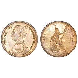 Thailand, bronze 2 att, RS118 (1899), Rama V, NGC UNC details / cleaned.