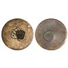 Image 1 : St. Bartholomew, 1 styver, ca. 1765(?), crown countermark on obverse of a French colonial copper cro