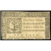 Image 2 : New York (colony of New York), half dollar / 4 shillings, March 5, 1776, serial 8537.