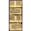 Image 3 : Lot of four Annapolis, Maryland colonial notes: $8, March 1, 1770, serial (0?)321; $6, March 1, 1770