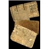 Image 1 : Lot of four colonial notes: Maryland, 1/6 dollar, March 1, 1770, serial 17707; New York, 5 pounds, A