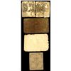 Image 3 : Lot of four colonial notes: Maryland, 1/6 dollar, March 1, 1770, serial 17707; New York, 5 pounds, A