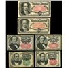 Image 1 : Lot of six USA (Washington, D.C.) fractional notes, 5th issue, 1874.
