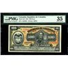Image 1 : Bogota, Colombia, Republica de Colombia, 100 pesos, August 1910, series A, serial 924922 PMG VF 35.