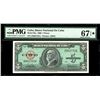 Image 1 : Cuba, 5 pesos, 1960, serial D982752A, PMG Superb Gem UNC 67 EPQ Star, finest known in PMG census.
