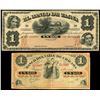 Image 1 : Lot of two Peru notes: Tacna, Peru, Banco de Tacna, 1 sol remainder, no date (1870), serial 032533; 