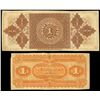 Image 2 : Lot of two Peru notes: Tacna, Peru, Banco de Tacna, 1 sol remainder, no date (1870), serial 032533; 