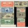 Image 1 : Lot of nine Uruguay, Banco Uruguayo, pattern proof notes, 1884, with accompanying ABNCo documents, e