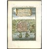Image 1 : Small copperplate engraving of a city plan of Santo Domingo, Hispaniola, by A.M. Mallet (1683), hand