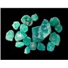 Image 1 : Lot of sixteen natural emeralds from Colombia, 7.1 grams total, the largest 15 carats.