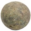 Image 1 : Spanish colonial solid copper/bronze cannonball (eight-pounder).