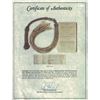 Image 2 : Handmade "cat of nine tails" with copy of House of Representatives 1848 list of seamen, their offens