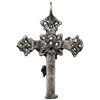 Image 2 : Ornate silver crucifix, Spanish colonial (1600s-1800s).