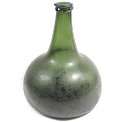 Intact "onion" bottle, 1700s.