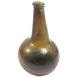 Intact "onion" bottle, 1700s.
