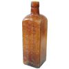 Image 1 : Amber glass bitters bottle, Hostetter's, 1800s.