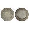 Image 1 : Large, British pewter plate with touchmark for Townsend and Compton of London (1784-1802).