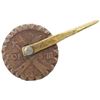 Image 2 : Leatherworking tool (1700s) made from a Sweden (Avesta mint) copper 1 ore dated 1680.