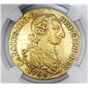 Image 1 : Bogota, Colombia, bust 8 escudos, 1764JV, NGC Genuine / clipped.