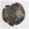 Image 1 : Mexico City, Mexico, cob 1 real, Philip II, assayer O to left, mintmark oM to right.
