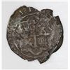Image 2 : Mexico City, Mexico, cob 1 real, Philip II, assayer O to left, mintmark oM to right.