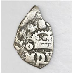 Mexico City, Mexico, cob 1/2 real, 1728(D), rare.