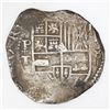 Image 1 : Potosi, Bolivia, cob 8 reales, Philip IV, assayer T with cross-fleury ornaments (ca. 1631).
