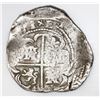 Image 2 : Potosi, Bolivia, cob 8 reales, (1)631T, dots above and below denomination.