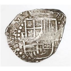 Potosi, Bolivia, cob 2 reales, Philip IV, assayer P.