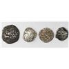 Image 1 : Lot of four Potosi, Bolivia, shield-type cob minors (two 2R, two 1R), Philip II-IV, assayers B, T an