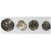 Image 2 : Lot of four Potosi, Bolivia, shield-type cob minors (two 2R, two 1R), Philip II-IV, assayers B, T an