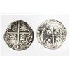 Image 2 : Lot of two Potosi, Bolivia, cob 1R, Philip II, assayers A and R (Ramos).