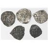 Image 2 : Lot of five Potosi, Bolivia, cob 1R, 1652 Transitionals, various McLean Types.