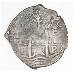 Potosi, Bolivia, cob 8 reales, 1670E.