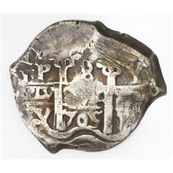 Potosi, Bolivia, cob 8 reales, 1705Y.