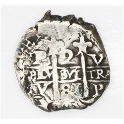 Potosi, Bolivia, cob 2 reales, 1681V.