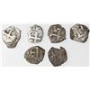 Image 1 : Lot of six Potosi, Bolivia, cob 1R of Charles III, assayer V-Y (where visible): 1764, 1765 (two), 17