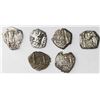 Image 2 : Lot of six Potosi, Bolivia, cob 1R of Charles III, assayer V-Y (where visible): 1764, 1765 (two), 17