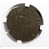 Image 2 : Santo Domingo, Dominican Republic, copper 4 maravedis, Charles-Joanna, mintmark S-P, assayer "E" (F)