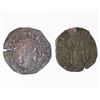 Image 2 : Lot of two Santo Domingo, Dominican Republic, copper 4 maravedis, Charles-Joanna, mintmark S-P, assa