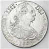 Image 1 : Potosi, Bolivia, bust 8 reales, Charles IV, 1808PJ (struck 1808-13).