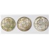 Image 2 : Lot of three Potosi, Bolivia, bust 2 reales, Charles III: 1775JR, 1779PR and 1780PR.
