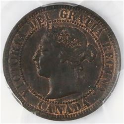 Canada, copper 1 cent, Victoria, 1886, PCGS MS62BN.