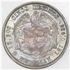 Image 2 : Medellin, Colombia, 5 decimos, 1878/4, large 8, NGC AU 50, finest known in NGC census.