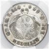 Image 2 : Medellin, Colombia, 10 centavos, 1885, fineness 0.500/0.835, PCGS AU53, finest and only example in P