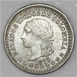 Bogota, Colombia, 5 centavos, 1873.